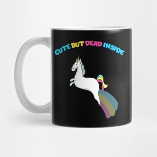 Cute But Dead Inside Zombie Ghost Unicorn Mug